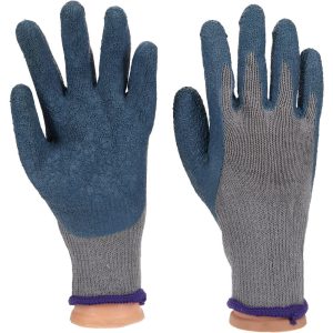 General Purpose Work Gloves: X-Small, Latex Coated, Cotton Blend