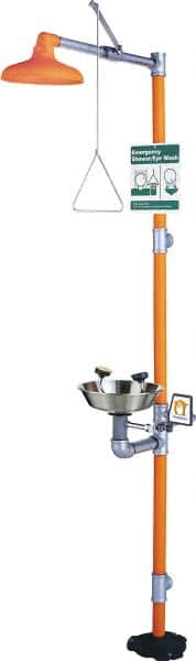1-1/4" Inlet, 20 GPM shower Flow, Drench shower, Eye & Face Wash Station