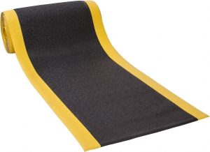 Anti-Fatigue Mat: 60' Long, 3' Wide, 3/8 Thick, Urethane, Beveled Edges, Medium-Duty