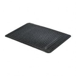 Anti-Fatigue Mat: 36" Length, 24" Wide, 1" Thick, Vinyl, Beveled Edge, Heavy-Duty