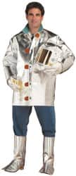 Jacket: 6X-Large Chest, Aluminized Kevlar, Snaps Closure