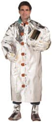 Jacket: 4X-Large Chest, Aluminized Kevlar, Snaps Closure