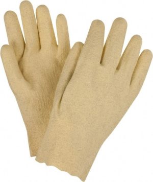 General Purpose Work Gloves: Small, Polyvinylchloride Coated, Cotton