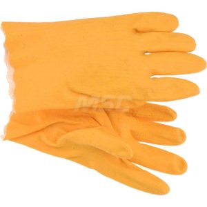 General Purpose Work Gloves: Large, Vinyl Coated, Cotton