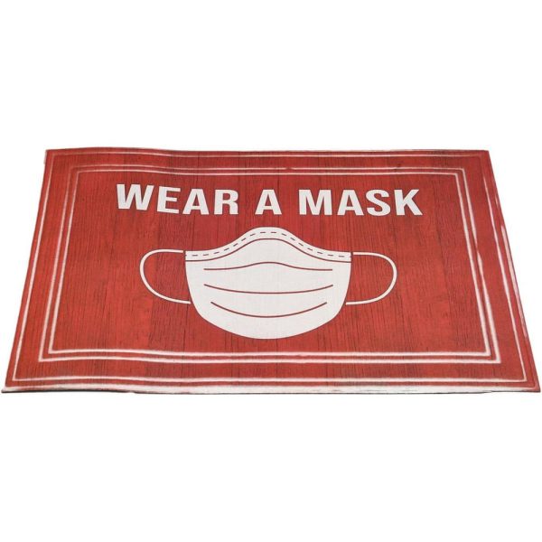 Entrance Mat: 3' Long, 2' Wide, Poly-Blended Carpet Surface