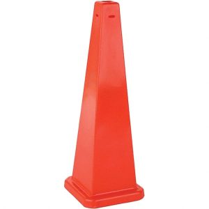 Blank - No Legend, 12" Wide x 36" High, Polypropylene Cone Floor Sign