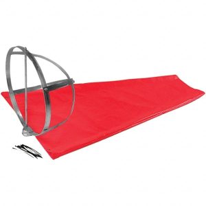 Traffic Flags & Wind Socks; Flag Height (Inch): 96 ; Overall Height (Inch): 96 ; Color: Orange ; Material: Vinyl-Coated Nylon ; Flag Width (Inch): 20 ; Wind Sock Length (Inch): 20