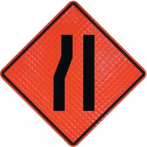 Traffic Control Sign: Triangle, "Workers Ahead"