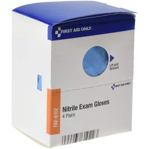 Disposable Gloves: Size Large, 2 mil, Nitrile
