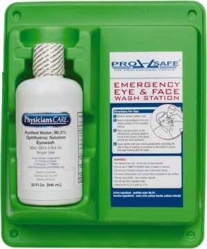 32 oz, Disposable Eyewash Single Station