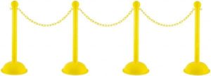 41" High Plastic Pedestrian Warning Post Kit
