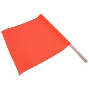 18 Inch Wide x 18 Inch High Vinyl Mesh Warning Flag