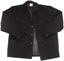 Cold Weather Jacket: Size 2X-Large, Black, Cotton