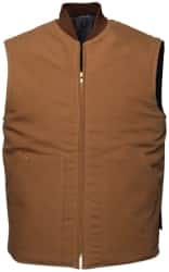 Heated Vest: Size Medium, Brown, Cotton