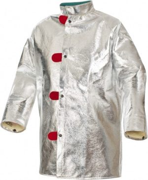 Jacket: Small, 36 to 38" Chest, Aluminized Kevlar, Snaps Closure