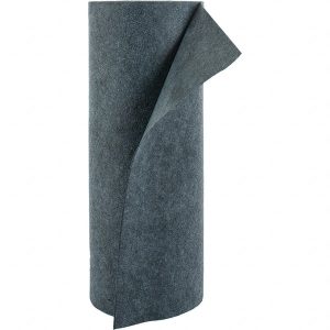 Sorbent Roll: Universal Use, Medium Weight, 150' Long, 3' Wide, 36 gal Capacity, Gray