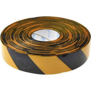 Floor & Aisle Marking Tape: 3" Wide, 100' Long, 50 mil Thick, Polyvinylchloride