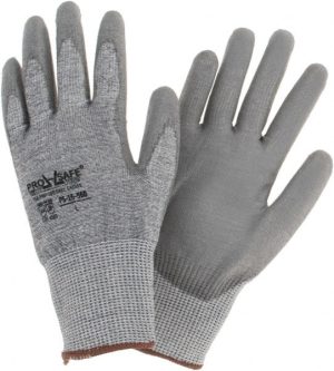 Cut-Resistant Gloves: Size L, ANSI Cut A4, Polyurethane, Dyneema