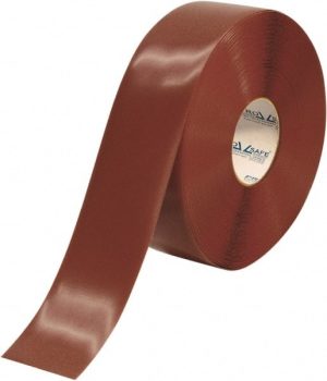 Floor & Aisle Marking Tape: 3" Wide, 100' Long, 50 mil Thick, Polyvinylchloride