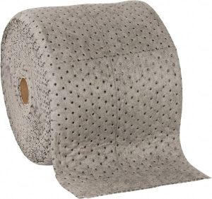 Sorbent Pad: Universal Use, 15" Wide, 150' Long, 24 gal, Gray