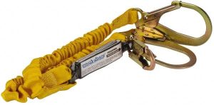 3' Long, 350 Lb Capacity, 1 Leg Locking Snap Hook Harness Lanyard