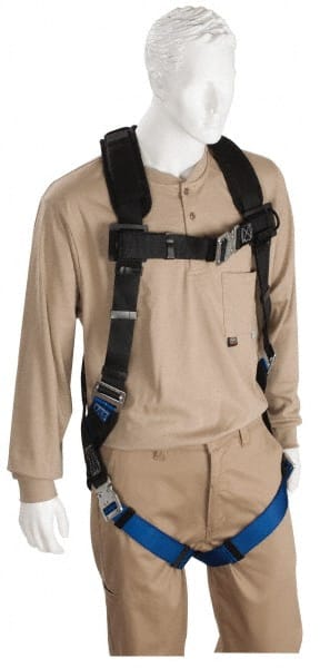 Fall Protection Harnesses: 350 Lb, Padded Quick Connect Style, Size Universal, Polyester