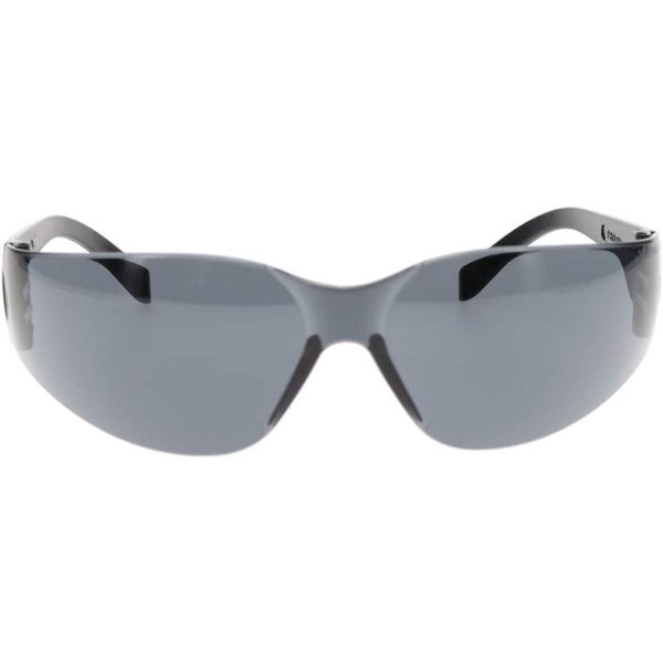 Safety Glass: Anti-Fog & Scratch-Resistant, Polycarbonate, Gray Lenses, Frameless, UV Protection