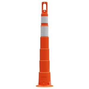 42" High x 8" Wide Reflective Trim Line Channelizer Post