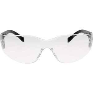 Safety Glass: Scratch-Resistant, Polycarbonate, Clear Lenses, Frameless, UV Protection