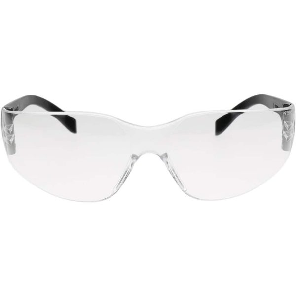 Safety Glass: Scratch-Resistant, Polycarbonate, Clear Lenses, Frameless, UV Protection