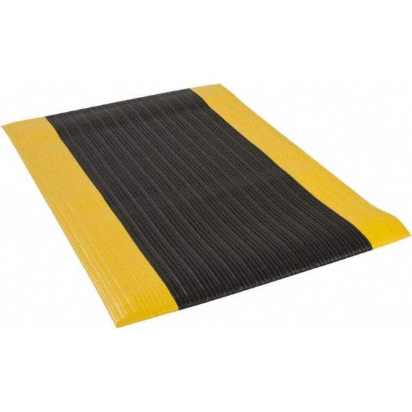 Anti-Fatigue Mat: 3' Long, 2' Wide, 3/8 Thick, Vinyl, Beveled Edges, Light-Duty