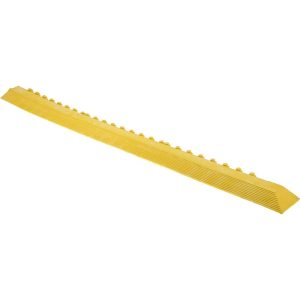 Anti-Fatigue Modular Tile Mat: Dry & Wet Environment, 3.25" Length, 3" Wide, Yellow