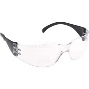 Magnifying Safety Glasses: +3, Clear Lenses, Scratch Resistant