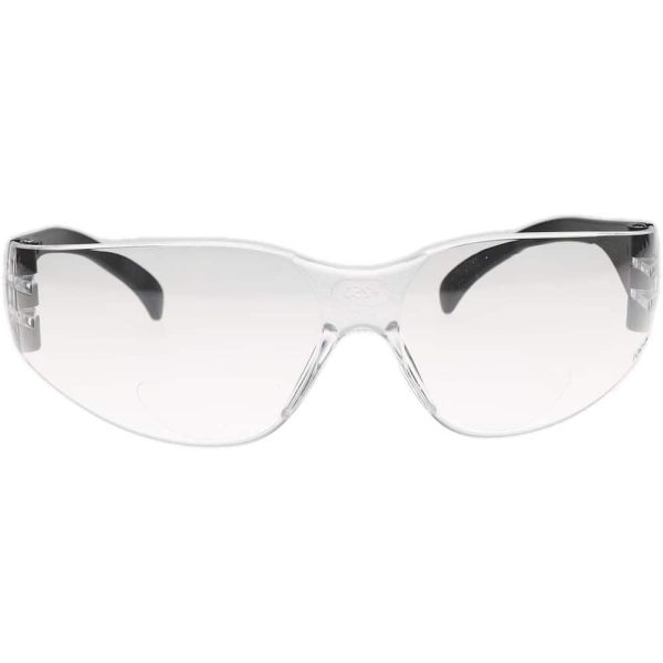 Magnifying Safety Glasses: +2.5, Clear Lenses, Scratch Resistant