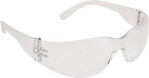 Safety Glass: Anti-Fog & Scratch-Resistant, Polycarbonate, Clear Lenses, Frameless, UV Protection
