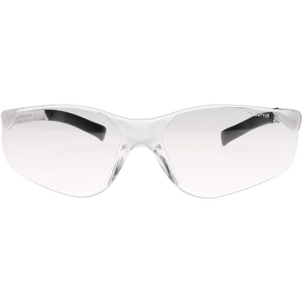 Safety Glass: Scratch-Resistant, Polycarbonate, Clear Lenses, Frameless, UV Protection