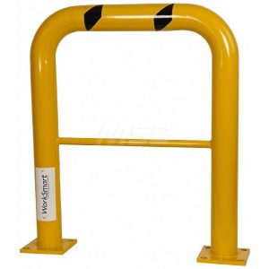 Machinery Guard Rail: Yellow, Painted, Steel