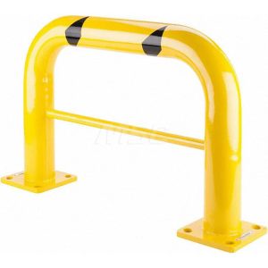 Machinery Guard Rail: Yellow, Painted, Steel