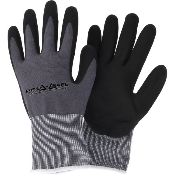 Work & General Purpose Gloves; Glove Type: General Purpose ; Application: Parts Assembly ; Lining Material: Nylon ; Cuff Style: Elastic Knit ; Primary Material: Nitrile ; Coating Material: Nitrile