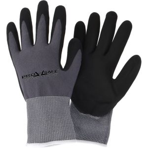 Work & General Purpose Gloves; Glove Type: General Purpose ; Application: Parts Assembly ; Lining Material: Nylon ; Cuff Style: Elastic Knit ; Primary Material: Nitrile ; Coating Material: Nitrile