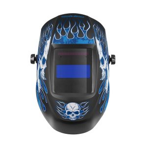 Welding Helmet: Blue, Nylon, Shade 10