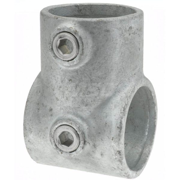 1-1/2" Pipe, Single Socket Tee, Malleable Iron Tee Pipe Rail Fitting