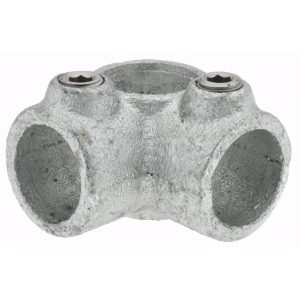 3/4" Pipe, Two Socket Tee, Malleable Iron Tee Pipe Rail Fitting