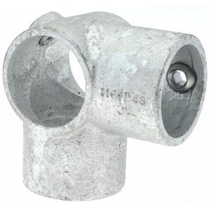 1-1/2" Pipe, Two Socket Tee, Malleable Iron Tee Pipe Rail Fitting