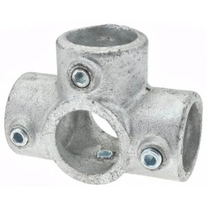 1-1/4" Pipe, Side Outlet Tee, Malleable Iron Tee Pipe Rail Fitting
