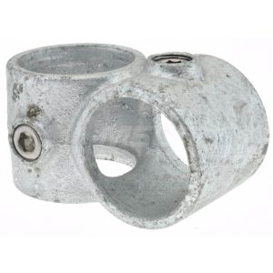 1-1/2" Pipe, Crossover, Malleable Iron Cross Pipe Rail Fitting