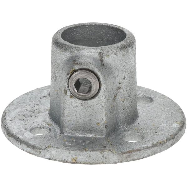 3/4" Pipe, Medium Flange, Malleable Iron Flange Pipe Rail Fitting