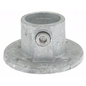 1-1/4" Pipe, Medium Flange, Malleable Iron Flange Pipe Rail Fitting