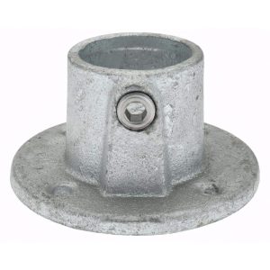 1-1/2" Pipe, Medium Flange, Malleable Iron Flange Pipe Rail Fitting