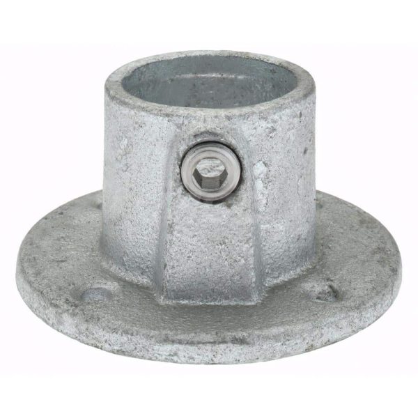 1-1/2" Pipe, Medium Flange, Malleable Iron Flange Pipe Rail Fitting
